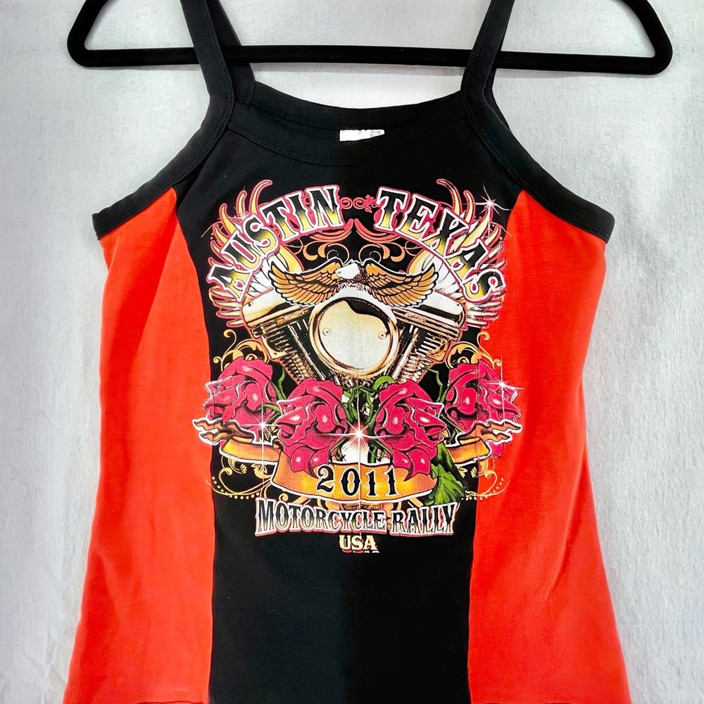 Vance Bike Wear Austin Texas Motorcycle Rally Tank Top Size Large